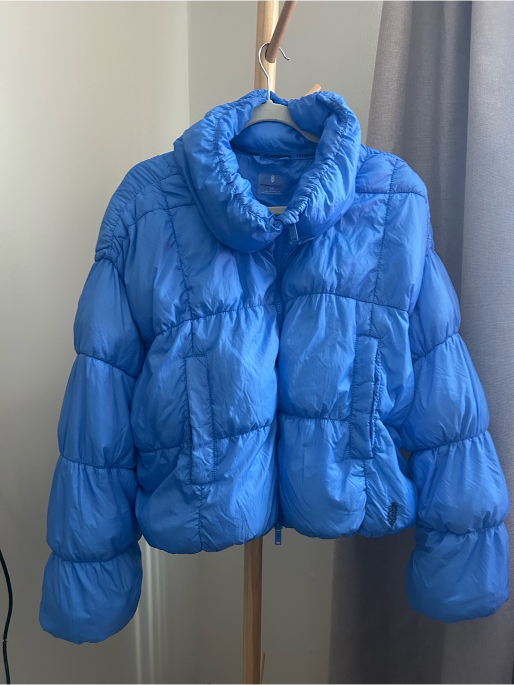 FP Movement Blue Puffer Jacket Size Large